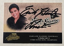 2004 playoff absolute memorabilia Oakland Raiders Autograph Erik Estrada COA