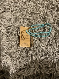 Brandy Melville Faux Turquoise Glass & Metal Beads Bracelet - Picture 1 of 3