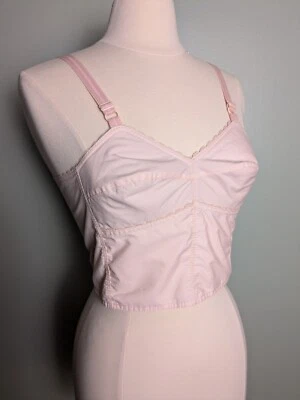 Sujetador Bustier Rosa Claro Vintage Foto 1 de 4