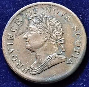 CANADA ½ penny Half Penny 1832 - Bank token, Nova Scotia Province (1820-1867) - Imagen 1 de 2