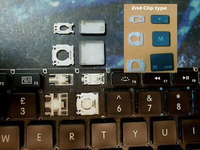 APPLE MACBOOK PRO KEYS A1286 A1278 A1297 Selling replacement keys & white clips - Image 1 of 4