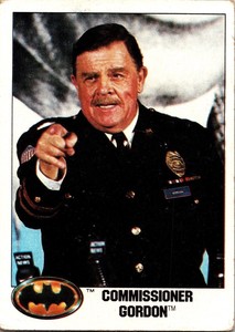 1989 Commissioner Gordon 8 Batman Movie Topps Art Card CC