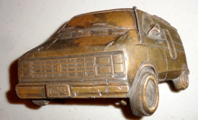 Dodge Van Indiana Metal Craft 1979 #093 hebilla de cinturón de latón Foto 1 de 2