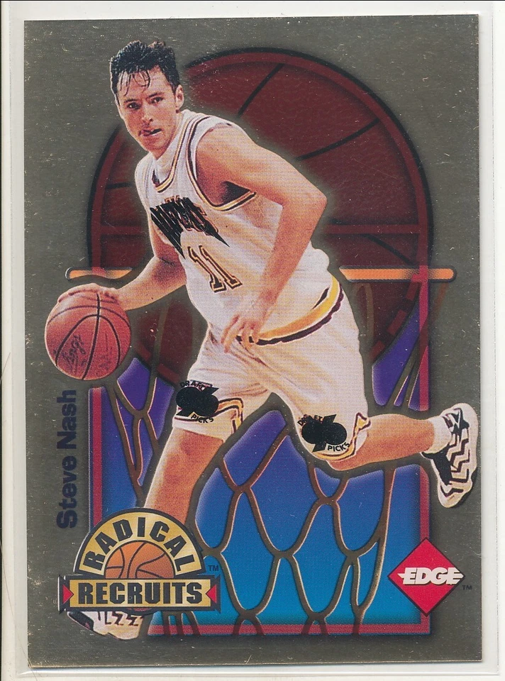 Steve Nash Radical Recruits Gold 1996 Collector'rs Edge RC/1.000 Foto 1 de 1