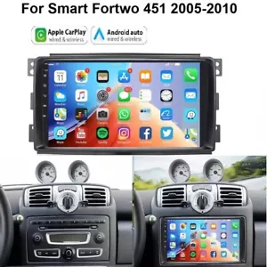 For Smart Fortwo 451 2005-2010 Carplay Android 13 Car Radio Stereo GPS SAT NAV - Picture 1 of 21