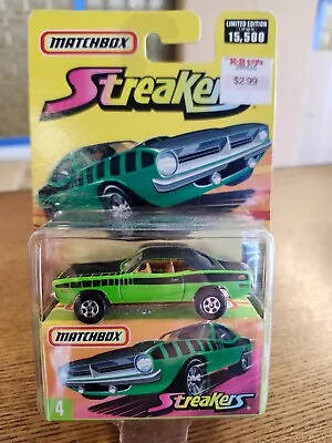2006 Matchbox Streakers #4 Plymouth Hemi Cuda in Green - Image 1 of 3
