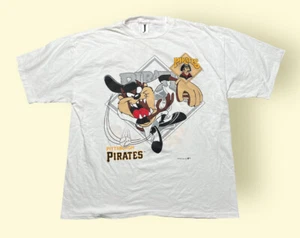 Vintage Pittsburgh Pirates Taz T Shirt 1990s Men’s XL Looney Tunes Vtg 90s - Picture 1 of 6