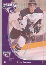 2005-06 Swift Current Broncos #19 Paul Postma