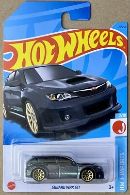 HOT WHEELS 2023 - SUBARU WRX STI #021/250 - HW J-IMPORTS - LONG - GUNMETAL - Image 1 of 2