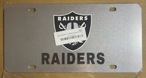 Las Vegas Raiders Metal License Plate Tag Silvery Aluminum