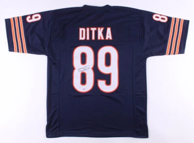 Mike Ditka Signed Chicago Bears Jersey (PSA COA) All Pro Tight End / HOFer - Image 1 of 4