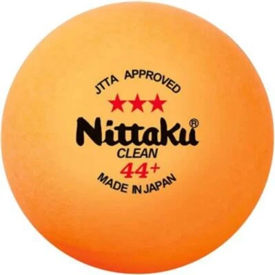 Nittaku 3pcs JTTA Large 44+ Table Tennis Balls Plastic Ball Made in JAPAN