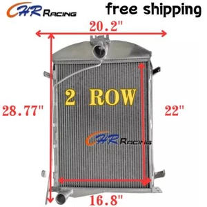 Aluminum Radiator FOR 1930-1931 Ford Model A / AA Heavy Duty 3.3L L4 L Head MT - Picture 1 of 5