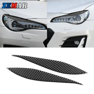 Cubierta de párpado de cejas de faros de fibra de carbono para Toyota 86 Subaru BRZ 16-20 - Imagen 1 de 10