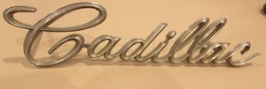 1962 1963 1964 Cadillac Front Chrome Script Emblem Trim 1481901 - Picture 1 of 3