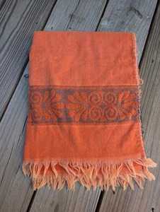 VINTAGE Cannon Monticello geformtes Badetuch orange - Bild 1 von 5