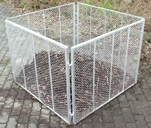 Metall Komposter 100x100x80cm Streckmetall  Gartenkomposter 4 tlg. - Bild 1 von 4