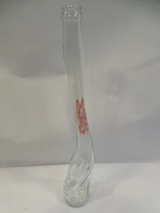 Vintage 1970's Pepsi Cola Stretch Twisted Glass Soda Bottle Excellent Condition - Picture 1 of 8