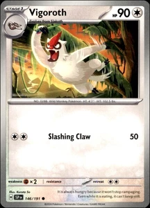 Pokemon - 2X Vigoroth #146/191 - SV08: Surging Sparks Common - Picture 1 of 2