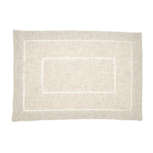 Leinenmischung Toscana Doppel Hohlsaum Tischset (12er Set) - Bild 1 von 4