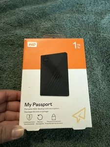 Western Digital MyPassport 1TB black no cables - Afbeelding 1 van 2