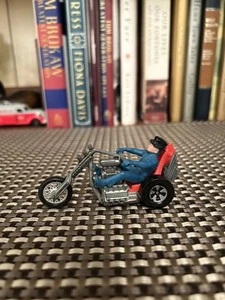 Vtg Hot Wheels Rrrumblers Orange & Black 3-Squealer Brown Rider W/ Hat Read - Picture 1 of 10
