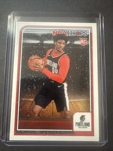 2023-24 Hoops Scoot Henderson RC #232 Portland Trail Blazers Winter - Picture 1 of 2