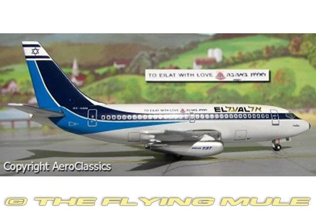 AeroClassics 1:400 737-200 El Al Israel Airlines 4X-ABM - Image 1 of 1