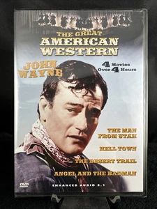 The Great American Western - John Wayne 4-Film Collection (DVD, 2003, New-SEALED - Imagen 1 de 5