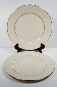 Lenox Cosmopolitan Collection Hayworth Elfenbeinfarben Speiseteller 10 3/4 2er Set - Bild 1 von 8