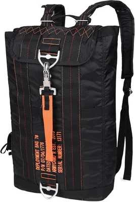 Mochila táctica militar bolsa de paracaídas mochilas de vuelo negra Foto 1 de 3
