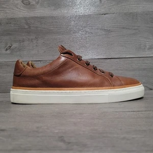 Allen Edmonds Men's 11.5 Flynn brown leather Sneaker - Picture 1 of 5