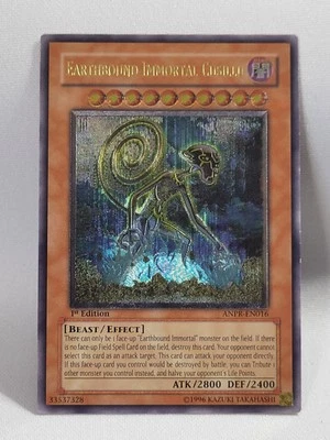 YuGiOh Earthbound Immortal Cusillu ANPR-EN016 1st Edition Ultimate Rare LP - Image 1 of 4