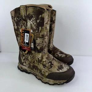 NWT Ariat 10014194 FPS Men's Tan/Brown Camo Pull-On Hunting Boots - Size 10EE - Picture 1 of 8