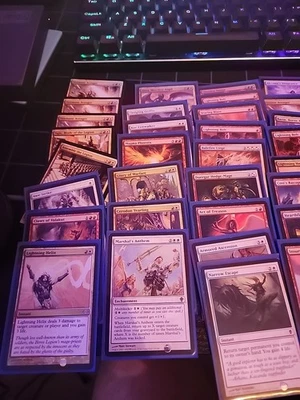 Red And White Angel Aggro Deck Magic The Gathering Full Art Lands - Image 1 of 4