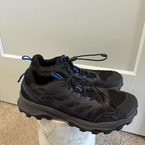 Merrell Herren Speed Strike Aerosport Schwarz Blau Grau Outdoor Trail Wanderschuh - Bild 1 von 7