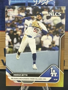 Mookie Betts 2025 MLB Topps NOW Card 876 Orange Foil Parallel /25 - Bild 1 von 2