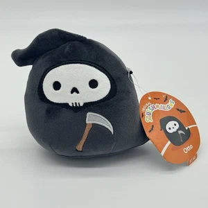 Squishmallows Otto The Grim Reaper 5" Black Plush Halloween 2024 - New With Tag - Bild 1 von 12