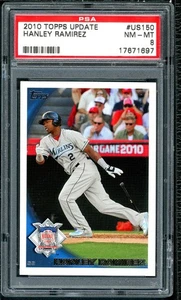 2010 Topps Update - All-Star Hanley Ramirez #US-150 PSA 8 - Picture 1 of 2