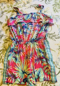 Wonder Nation Sz XXL 18 Hawaiian Print Shorts Romper LN 🌻😎🌴 - Picture 1 of 4