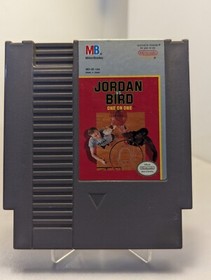Jordan vs Bird one on one original Nintendo Nes game clean and tested cart only