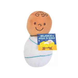 Mini Plush Baby Jesus Handouts With Card - Toys - 12 Pieces - Picture 1 of 2