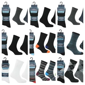 Paquete de 12 pares de calcetines sueltos de algodón no elásticos aptos para diabéticos - Imagen 1 de 8
