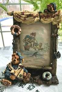 BOYDS BEARSTONE PICTURE FRAME - BAILEY...LIFE IS A DARING ADVENTURE - Picture 1 of 1