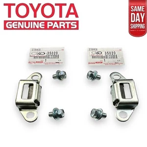 NEW 95 - 04 TOYOTA TACOMA TAILGATE LEFT RIGHT LOCK STRIKER PLATE SET OEM - Picture 1 of 4