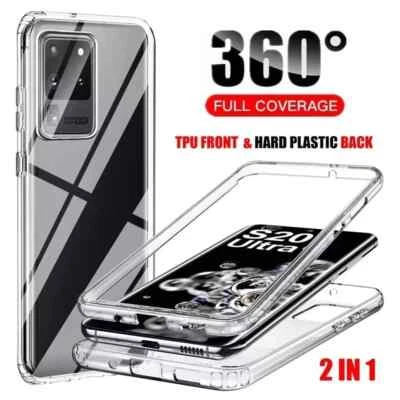 CLEAR FULL 360 Case for Samsung S25 S24 S23 S22 S21 S20FE Shockproof Phone Cover - Image 1 of 3