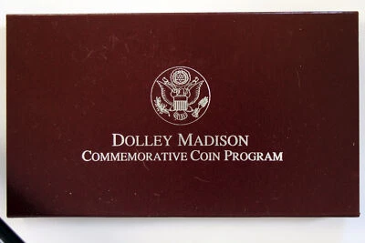 1999 Dolley Madison Two Coin Silver Dollar Commemorative Set (NUM4461) - Image 1 of 4