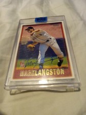 2018 Mark Langston Topps Archives 1996 Topps Auto Autograph 02/66 Angels