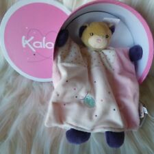 KALOO France Petite Rose DouDou PRETTY BEAR PUPPET #K969865 Lovey Plush New