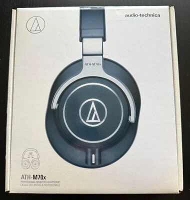 Audio Technica ATH-M70x Professional Monitor Headphones Complete In Box - Image 1 of 4